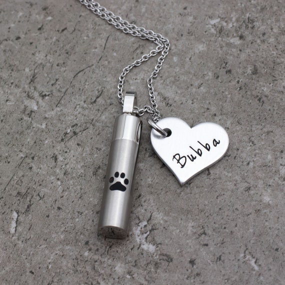 ashes dog necklace