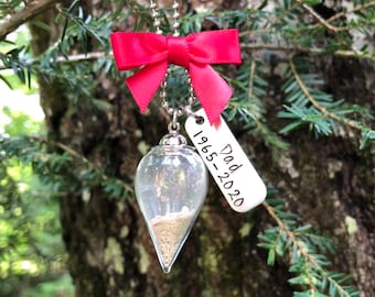Christmas Ornament For Human Cremains Memorial Ornament Christmas Ornaments Personalized Sympathy Gift Ornament Urns For Human Ashes Urn