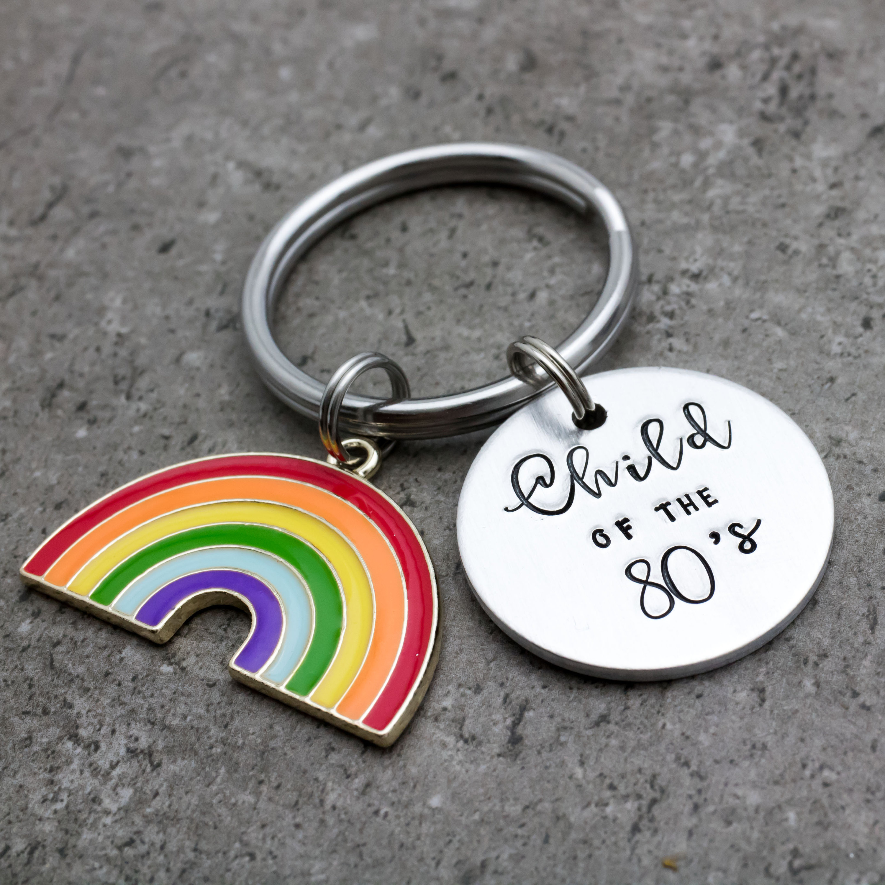 CLEARANCE Rainbow Key Chain Gift Gen X Gift Key Chain Gift