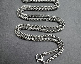 Chain Upgrade, Chainmail Necklace Chain, 23.5 inch chain