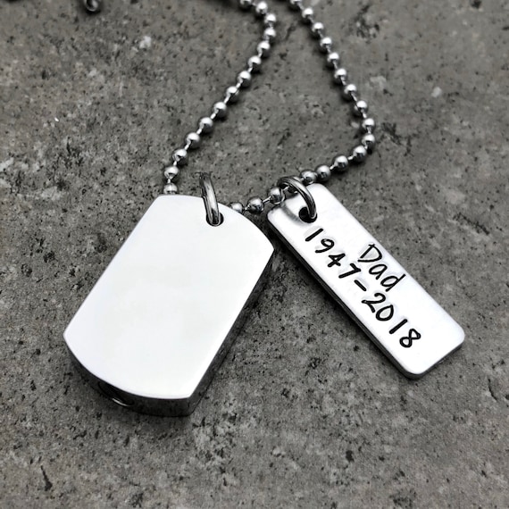 dog tag urn