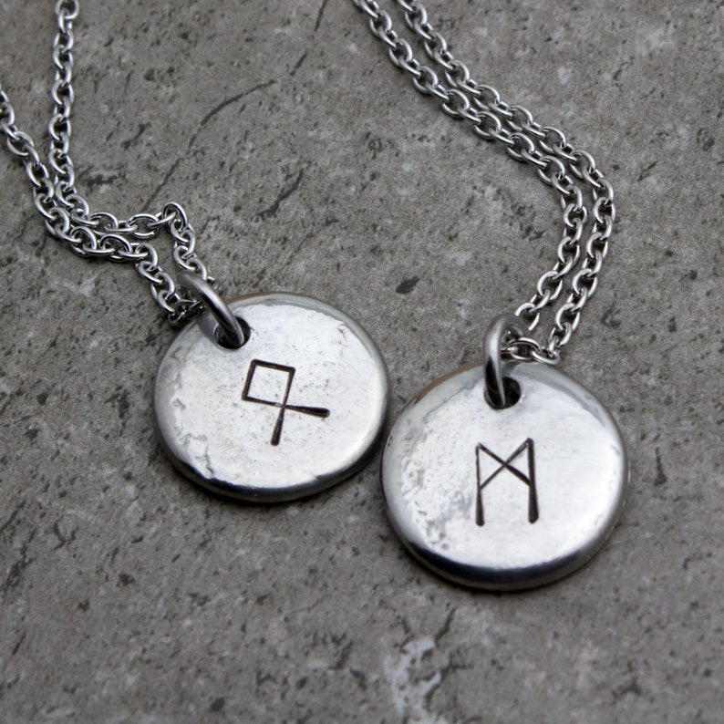 Rune Stone Necklace Celtic Rune Stones Etsy