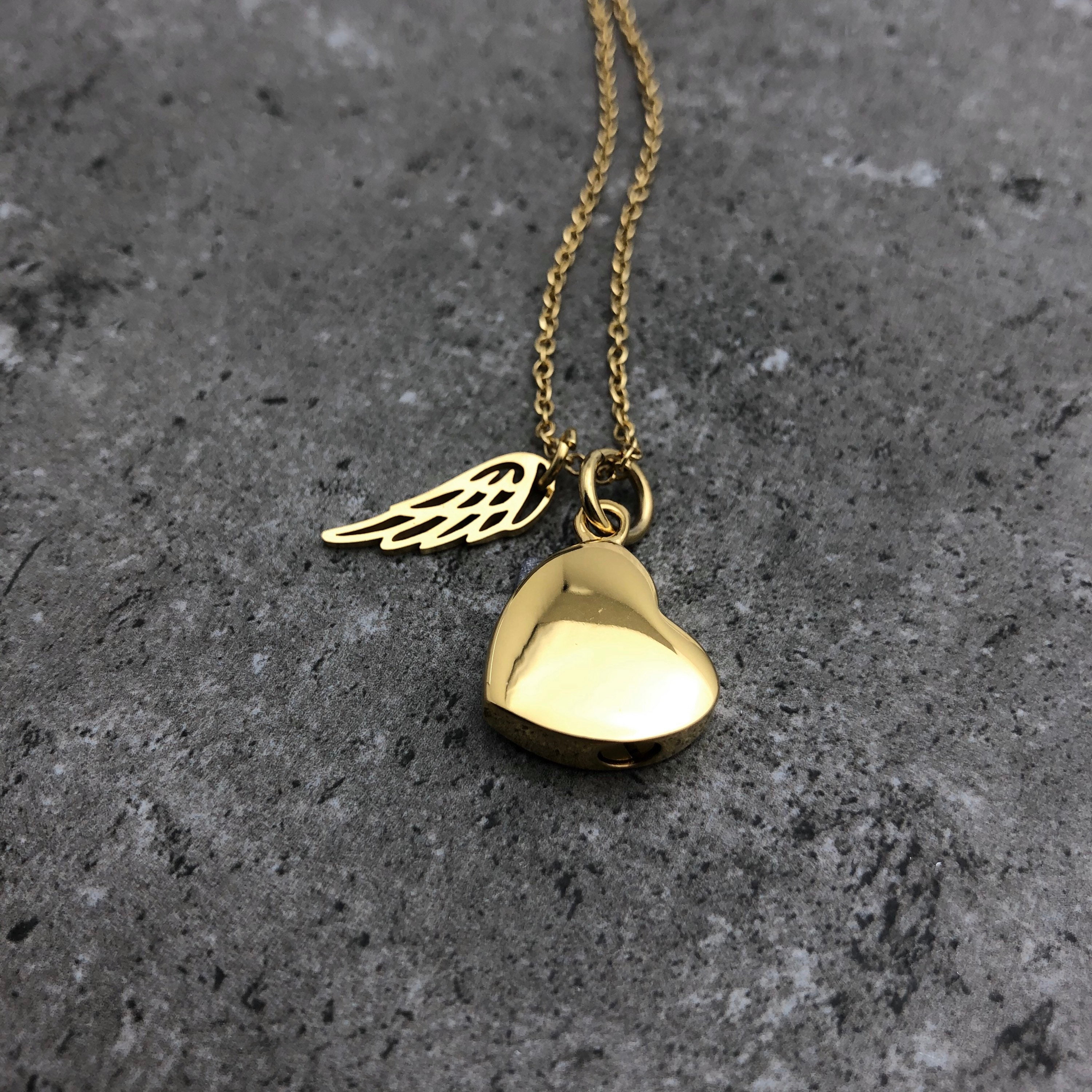 Gold Urn Necklace Necklace For Ashes Ashes Necklace Etsy