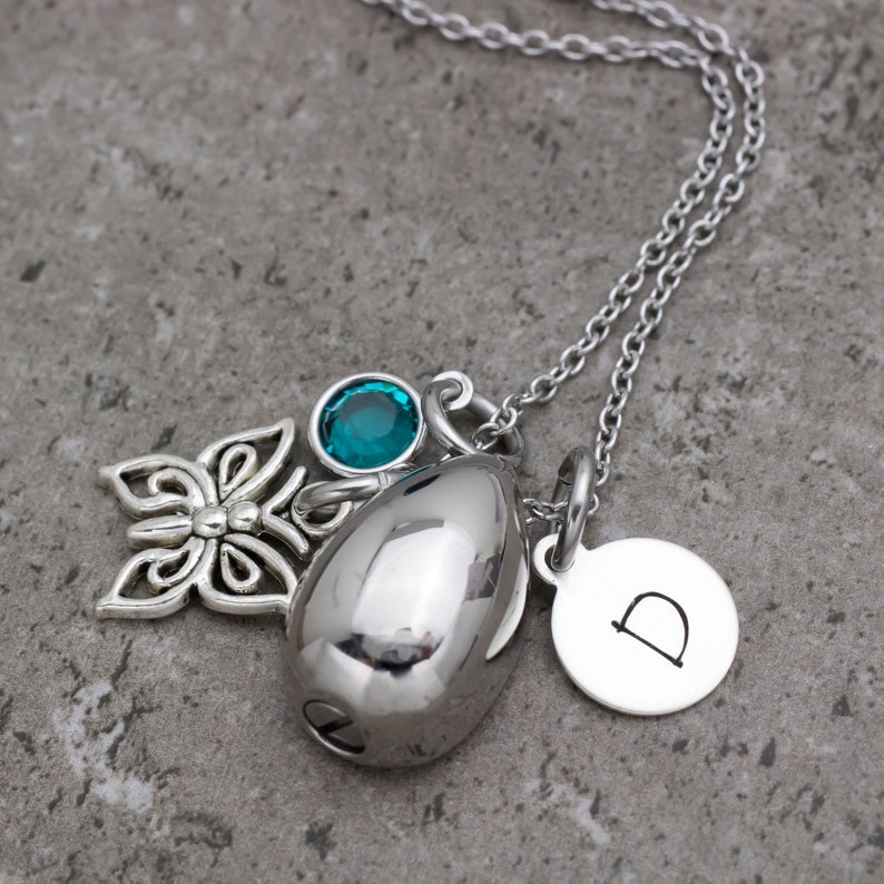 Personalized Urn Necklace For Ashes Butterfly Teardrop Urn Etsy