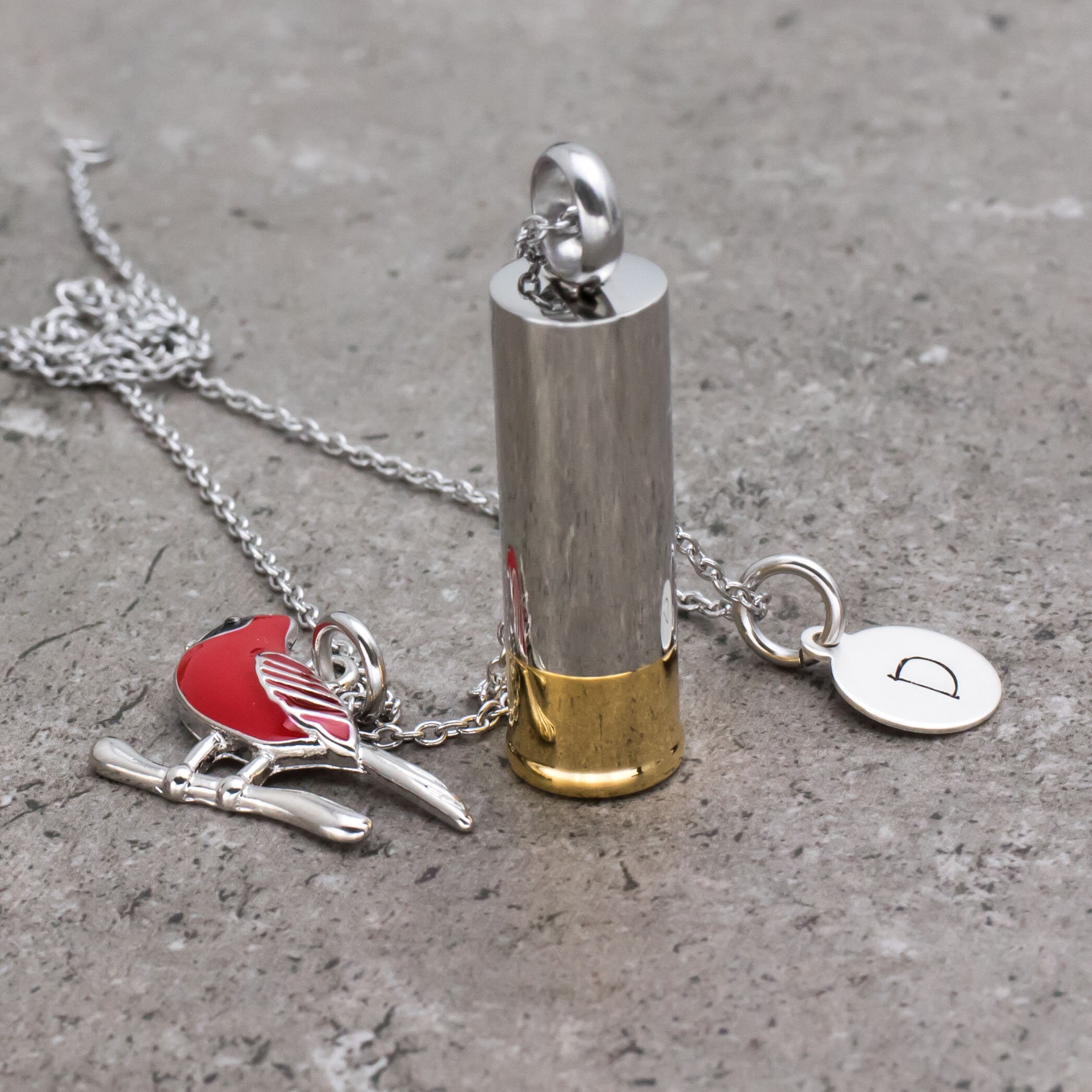 Cardinal Urn Necklace for Ashes Hair Soil Personalized Urn Etsy