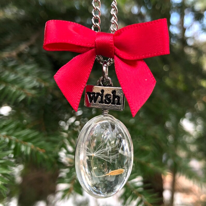 Dandelion Puff Christmas Tree Ornament Hope Ornament Etsy