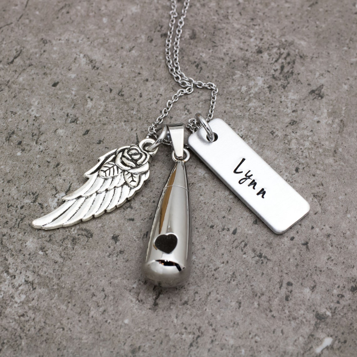 Cremation Necklace Teardrop Urn Necklace Cremation Jewelry Etsy