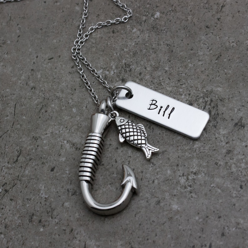 Fish Hook Urn Necklace Cremation Jewelry Necklace For Etsy