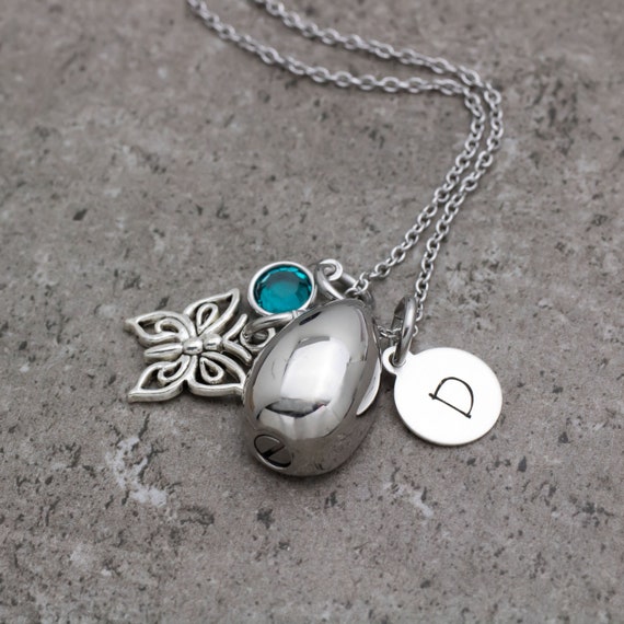 FB Jewels 925 Sterling Silver Tear of Love Ash Holder Necklace
