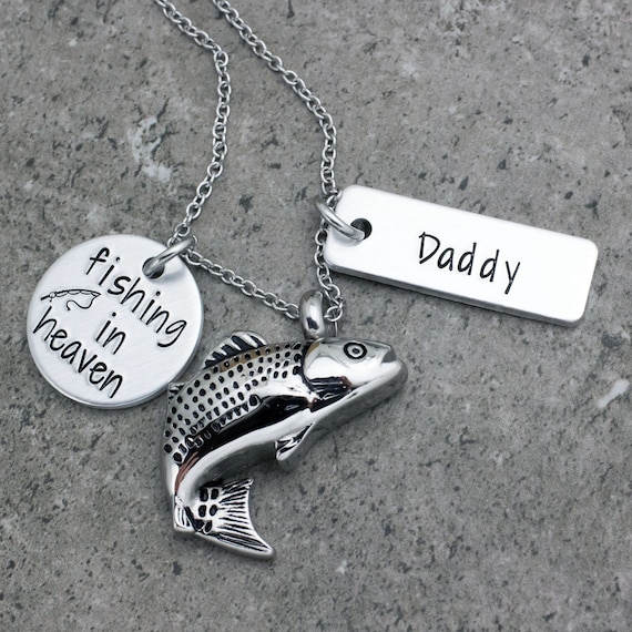 Download Urn Necklace Fishing In Heaven Cremation Jewelry Etsy