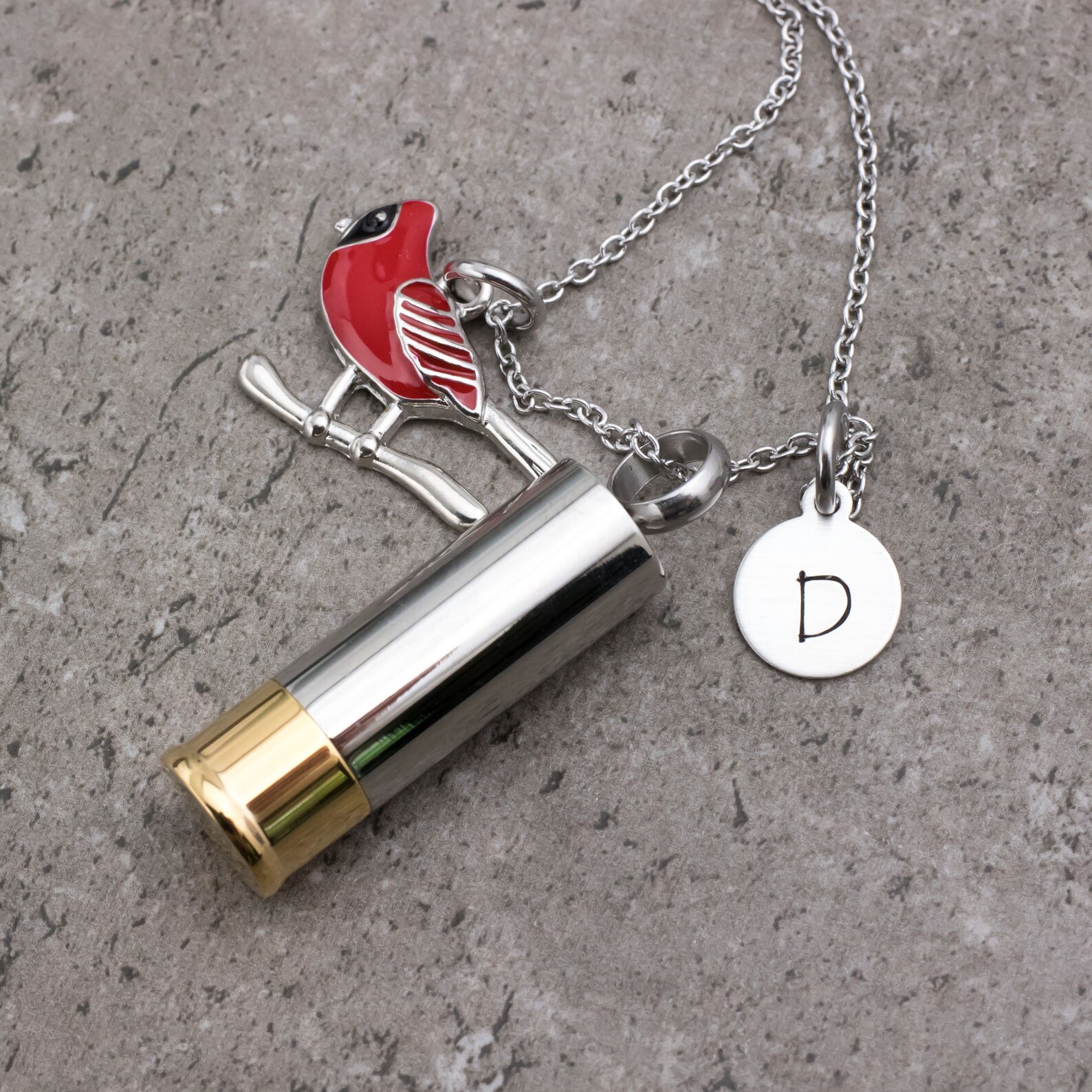 Cardinal Urn Necklace for Ashes Hair Soil Personalized Urn Etsy