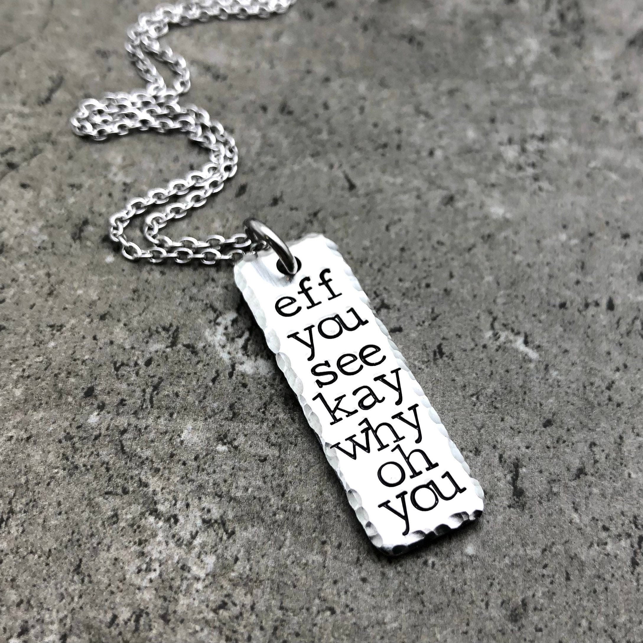 Necklace Fuck You Necklace Secret 