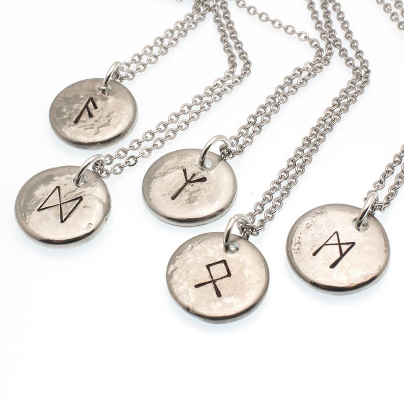 Rune Stone Necklace Celtic Rune Stones Etsy
