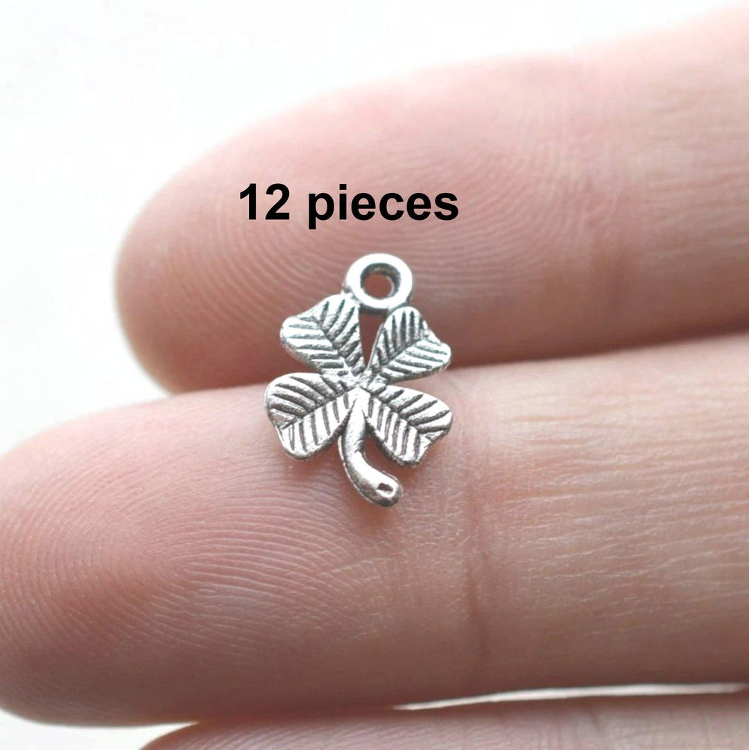 Four Leaf Clover Charms, Lucky Clover Charms, #CH229, 12 Pieces ...