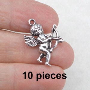 14pcs Antique Silver Mixed Holy Angel Girl Pendant Vintage Angel Charms Bulk for DIY Jewelry Accessories Craft Supplies Temu