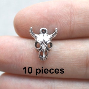 30pcs Cattle Charms Cow Charms Animal Charm Antique Silver Tone 23x10mm cf1633