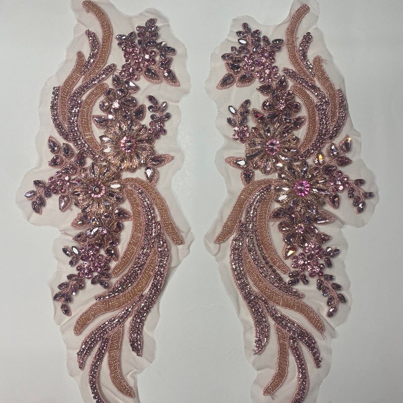 dusty pink headpiece