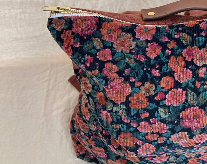 Backpack made of floral fabrics - "Palermo"