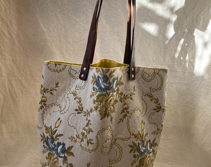 Market bag in mottled fabric - "Iasi"