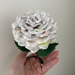 Carte en papier rose, cadeau pour amateur de voyage, gardien d'étagère autoportant