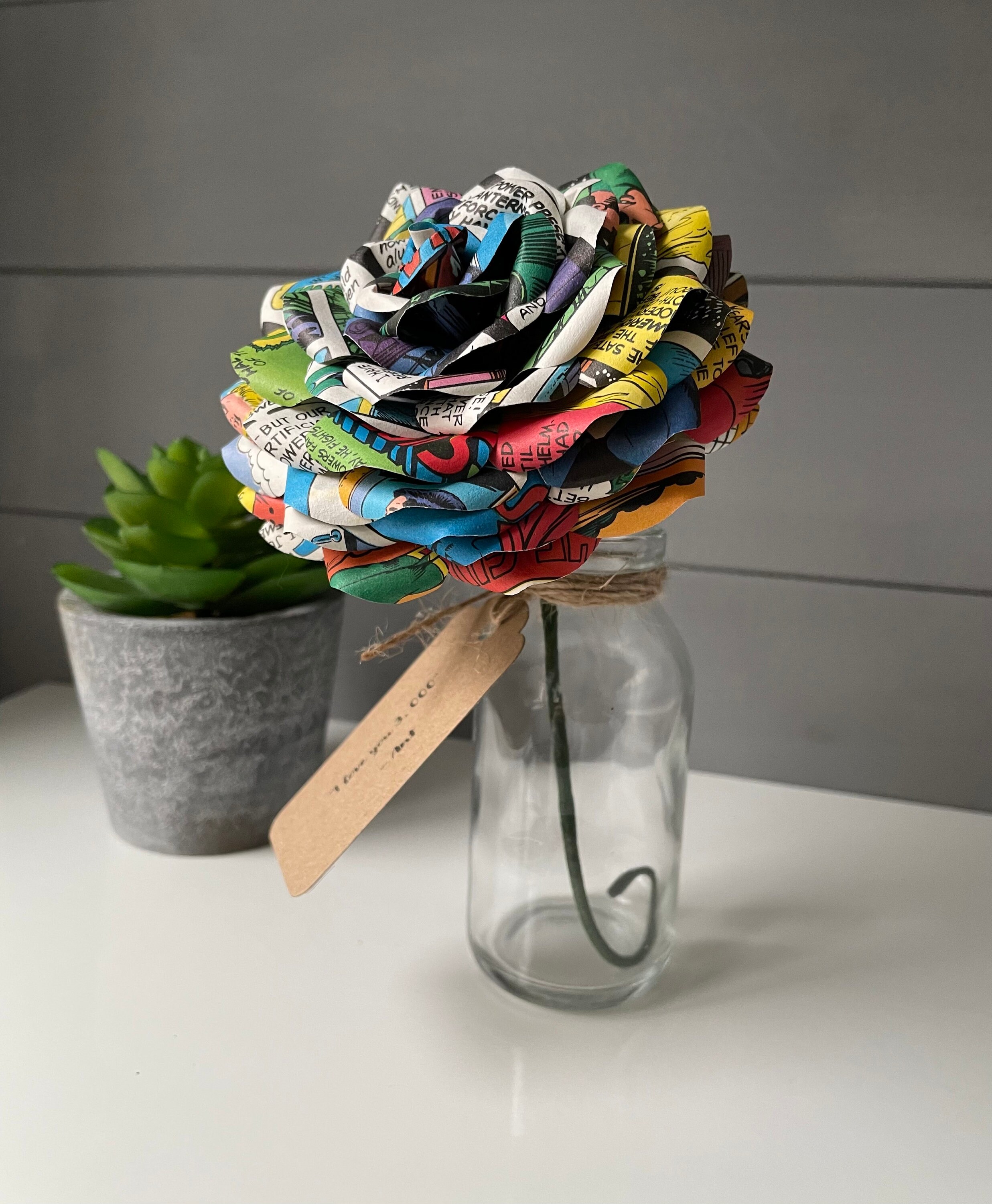 Comic Flower Vintage Comic Book Comic Book Gift With | Etsy UK