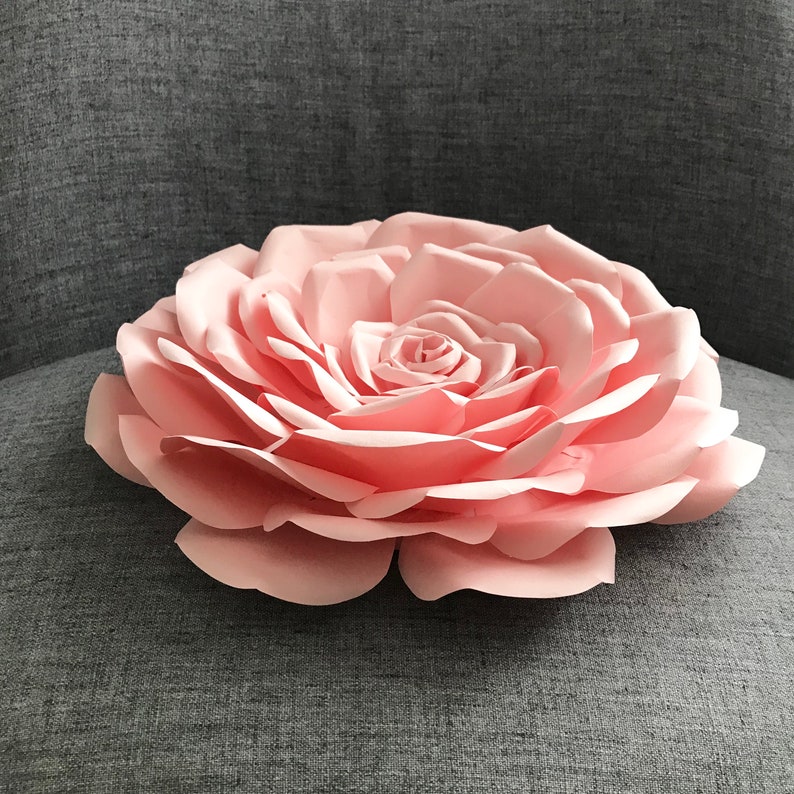 Giant Paper Flower Flower Wall Rose Home Decor Wall Art Etsy UK