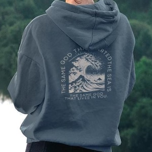 クリスチャンパーカー、聖書の言葉がプリントされたスウェットシャツ、ユニセックスヘビーブレンド、信仰のアパレル