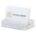 Business Card Holder - White Carrara Marble - Office Desk Home, Recycled Marble, Business Gift 