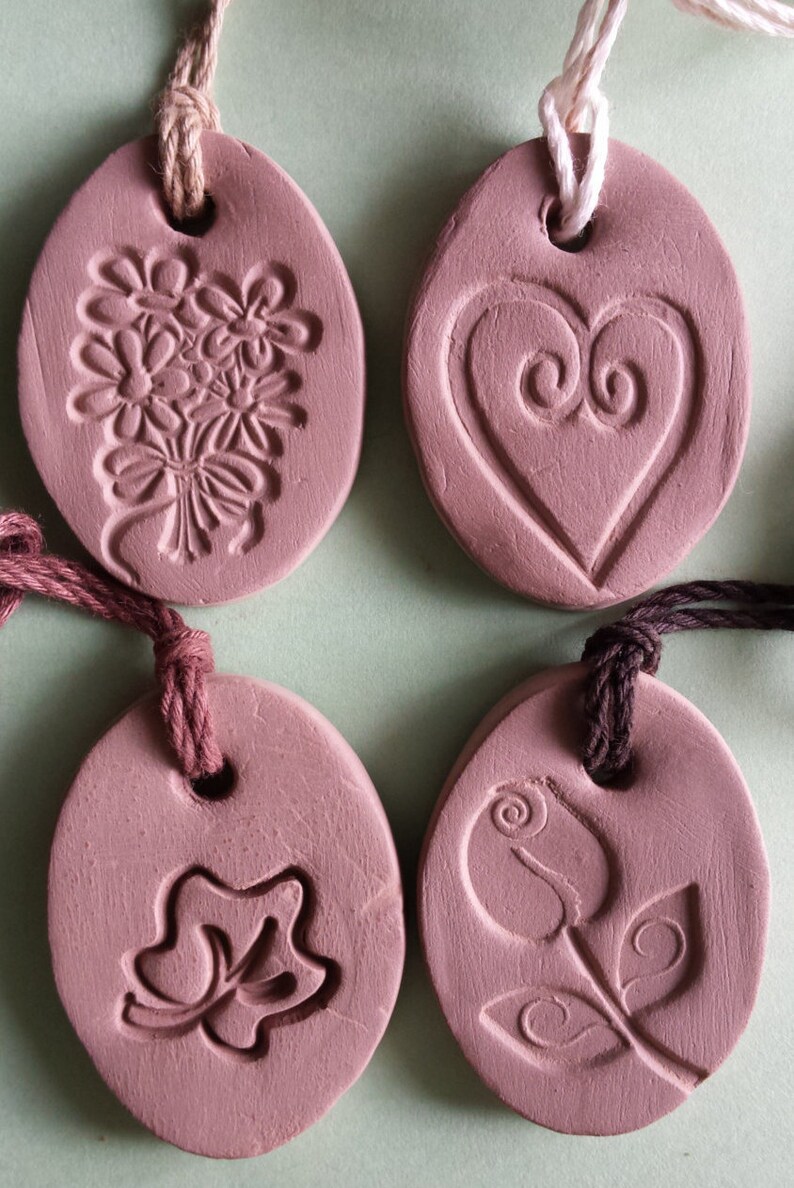 Essential Oil Diffuser Necklace Natural Terra Cotta Clay With Hemp Cord