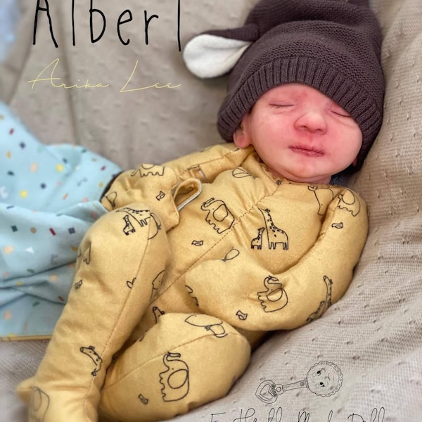 Albert 16" silicone cuddle head doll