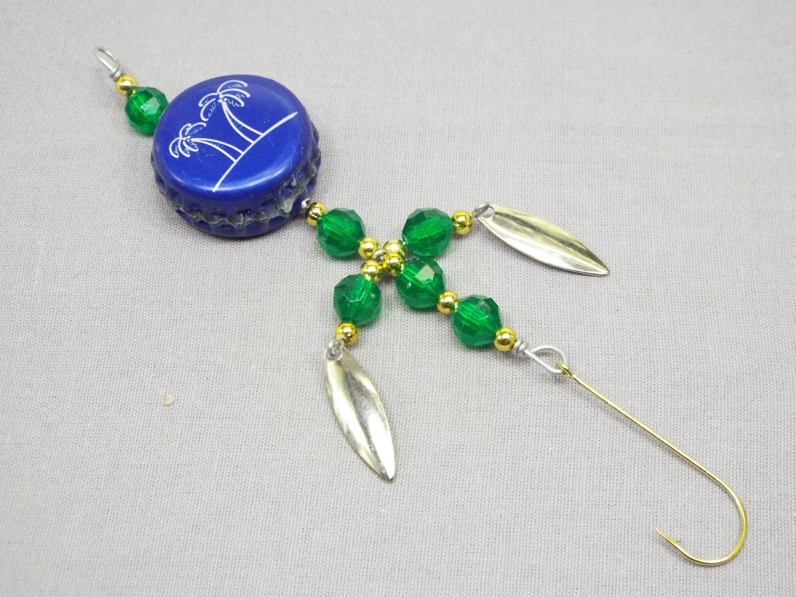 Hand made beer bottle cap fishing lure Etsy