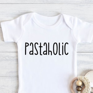Body Pastaholic, novo menino, chá de bebê, linda camisa adorável, tia tio, Zia, Nonna Nonni, italiano, cannoli, almôndega, bambina