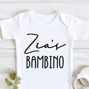 Body Bambino da Zia, novo menino, chá de bebê, linda camisa adorável, tia tio, Zio, Khala, Nonni, italiano, Khala, Eid islâmico