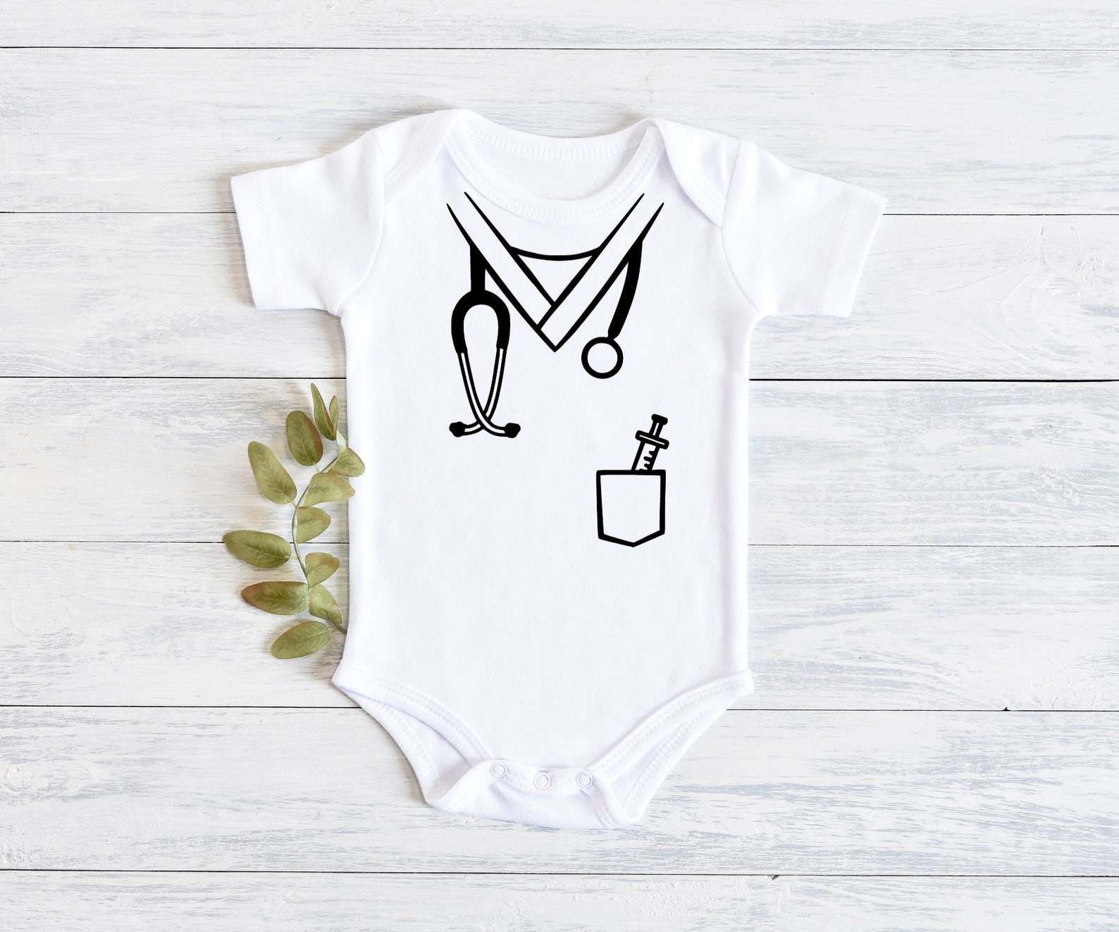 Doctor Nurse Baby Onesie Scrubs medical bodysuit baby boy Etsy