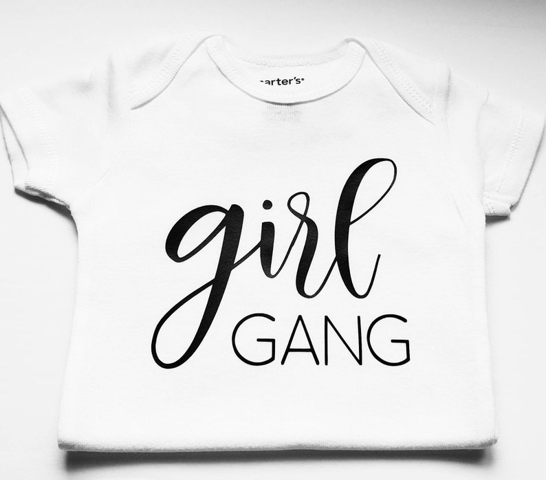 new baby girl onesie gift for mom zia aunt grandma khala birth announcement Eid Girl gang bodysuit cute baby clothes baby shower