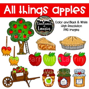 All Things Apples (conjunto de clipart de maçã)