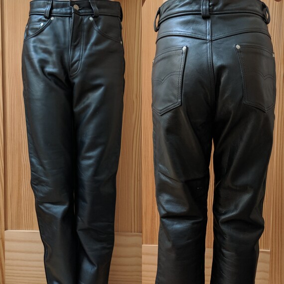 schott leather pants