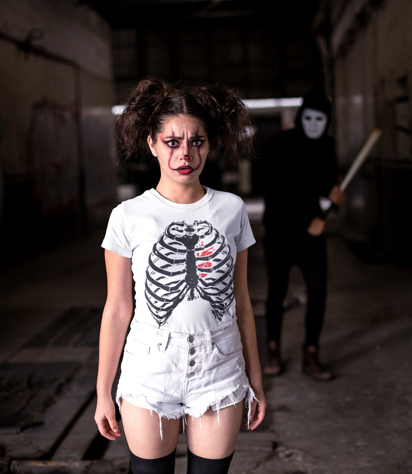 shirt Skeleton Rib Cage Heart 