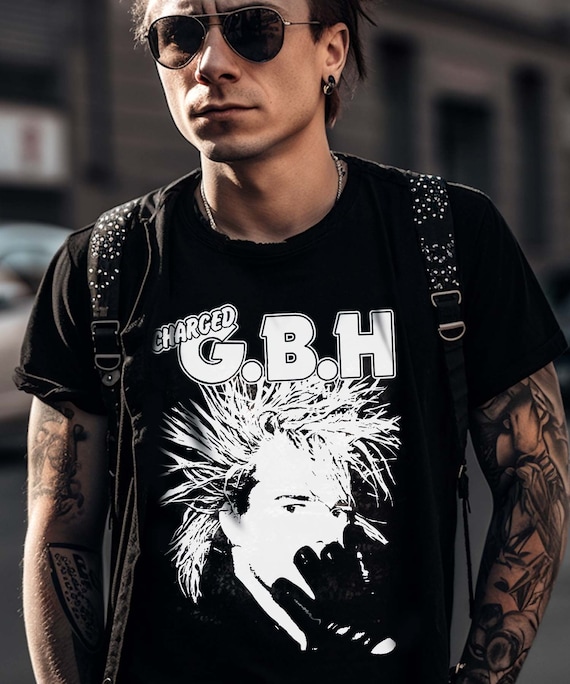 GBH Charged Crust Punk Rock Band T-shirt, GBH T-shirt, Black