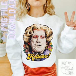 mrs doubtfire, robin williams, png, digital file