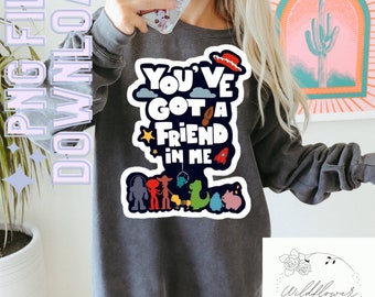 toy story png, you got a friend in me png, digital file, toy story
