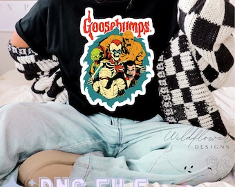Goosebumps png, 90s png, 2000 png, nostalgia