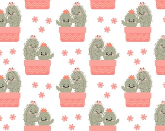 Cactus libby cup wrap for 16oz and 20oz transparent background