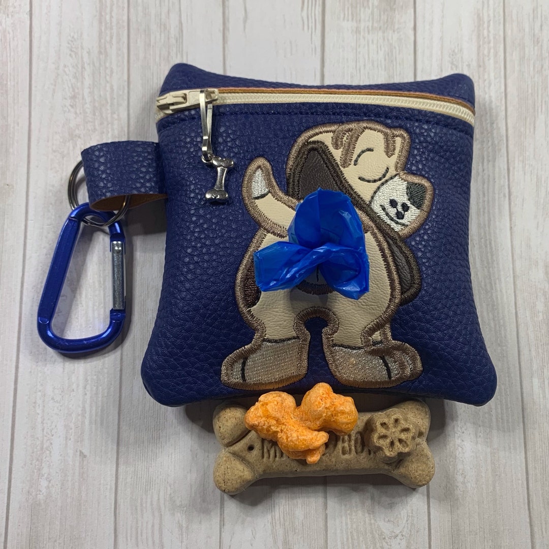 Hound Dog Puppy Dog Poop Bag and Treats Holderdoggie Bagpooch Pouch