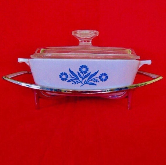 corn flower corning ware