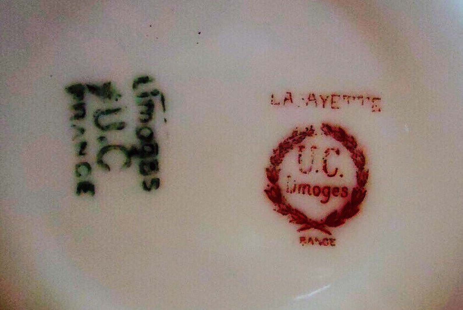 Antique UC Limoges France Saucer in LA FAYETTE Pattern Union Etsy