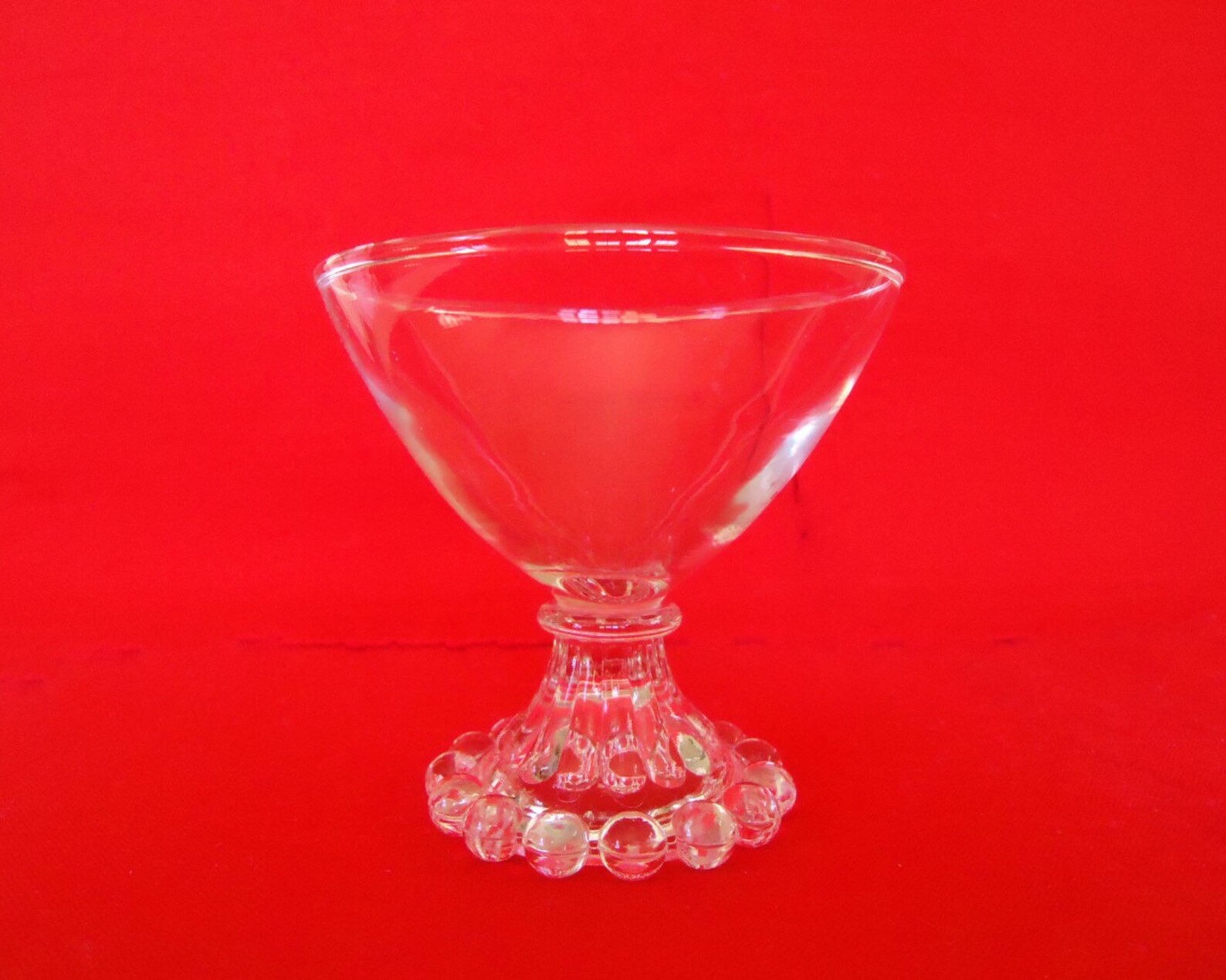 7 BOOPIE BUBBLE Pattern Footed Glass DESSERT Cups by Anchor Etsy