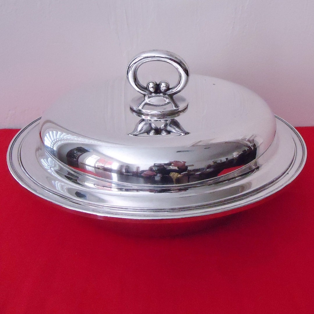 Silver CHAFING DISH by Royal Rochester Sheffield EPNS 4 Piece Lidded ...