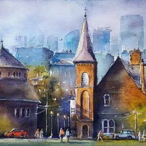 Beautiful University of Toronto Prints of my Original Watercolor Painting, You will Love.