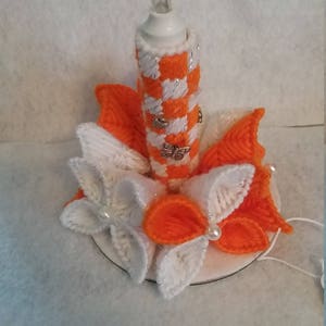 plastic canvas led candleholder